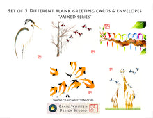 Load image into Gallery viewer, Greeting Card Set - Mixed - Set of 5 different cards