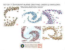 Load image into Gallery viewer, Greeting Card Set - Murmuration - Set of 5 different cards