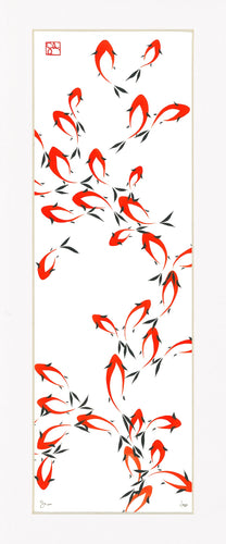 8-1/2x22 Limited Edition Print - Koi Series